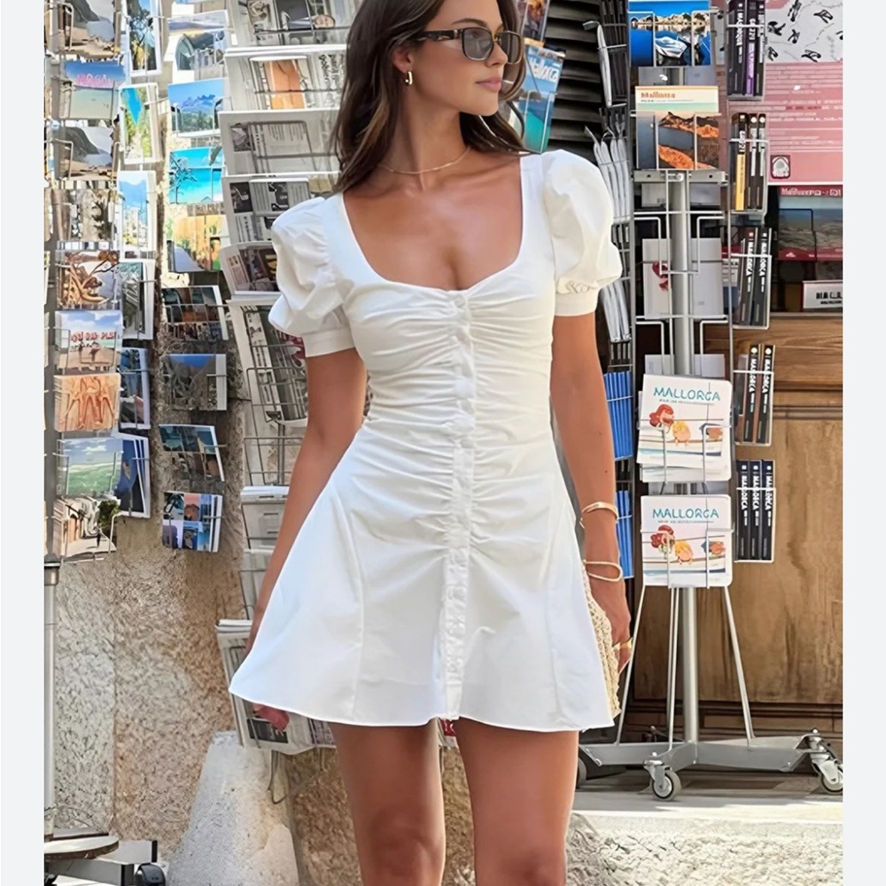 Commense White Mini Dress